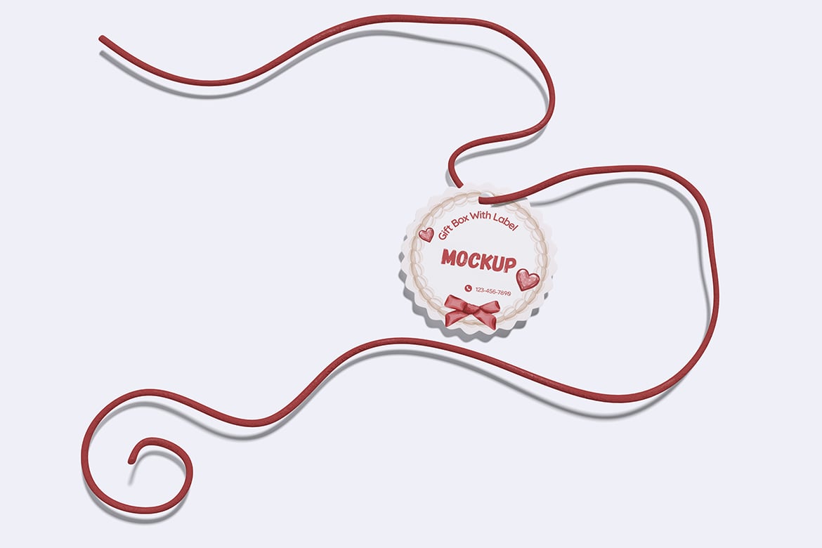 带标签礼盒礼物包装样机 Box gift With Label Mockup插图1 带标签礼盒礼物包装样机 Box gift With Label Mockup