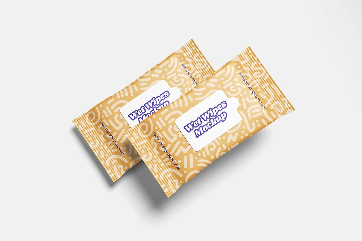 湿巾包装袋样机 Wet Wipes Mockup插图1 湿巾包装袋样机 Wet Wipes Mockup