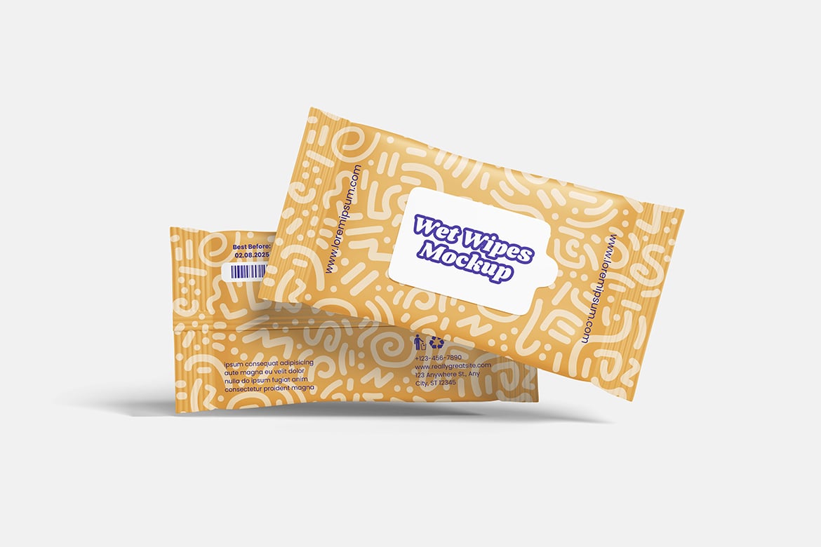 湿巾包装袋样机 Wet Wipes Mockup插图3 湿巾包装袋样机 Wet Wipes Mockup