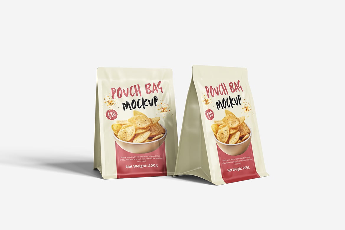 自立站立袋包装样机 Pouch Bag Mockup插图3 自立站立袋包装样机 Pouch Bag Mockup
