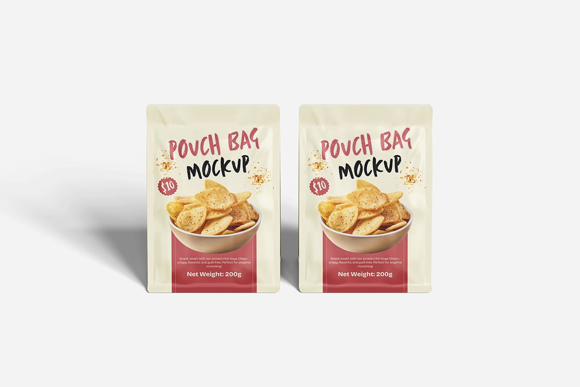 自立站立袋包装样机 Pouch Bag Mockup插图2 自立站立袋包装样机 Pouch Bag Mockup