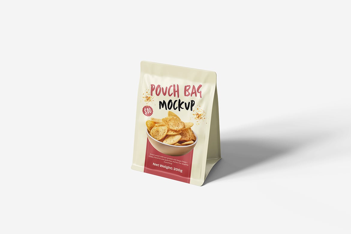 自立站立袋包装样机 Pouch Bag Mockup插图1 自立站立袋包装样机 Pouch Bag Mockup