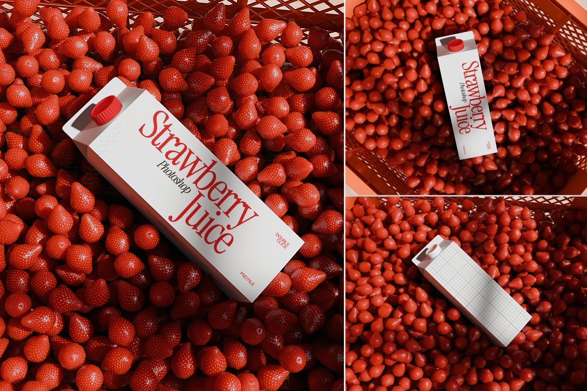 果汁纸盒包装样机 Juice Box Mockup插图 果汁纸盒包装样机 Juice Box Mockup