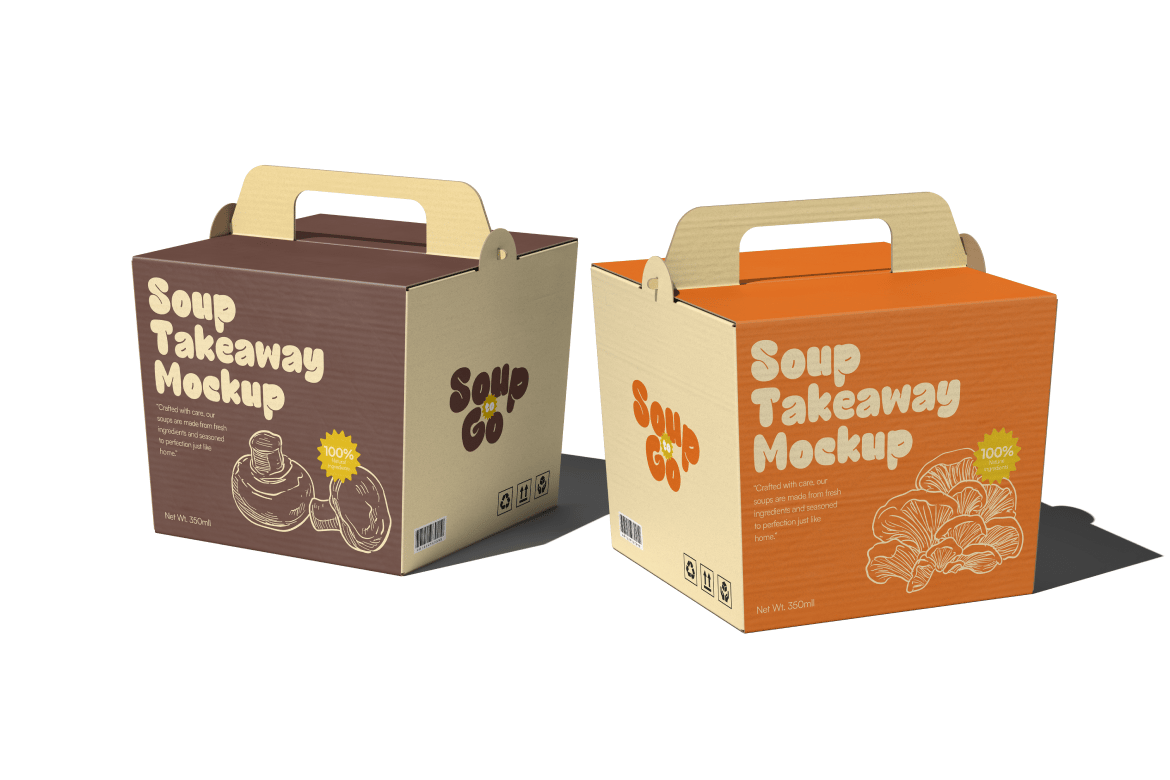 外卖汤品食品盒样机模型 Soup Takeaway Box Mockup插图 外卖汤品食品盒样机模型 Soup Takeaway Box Mockup