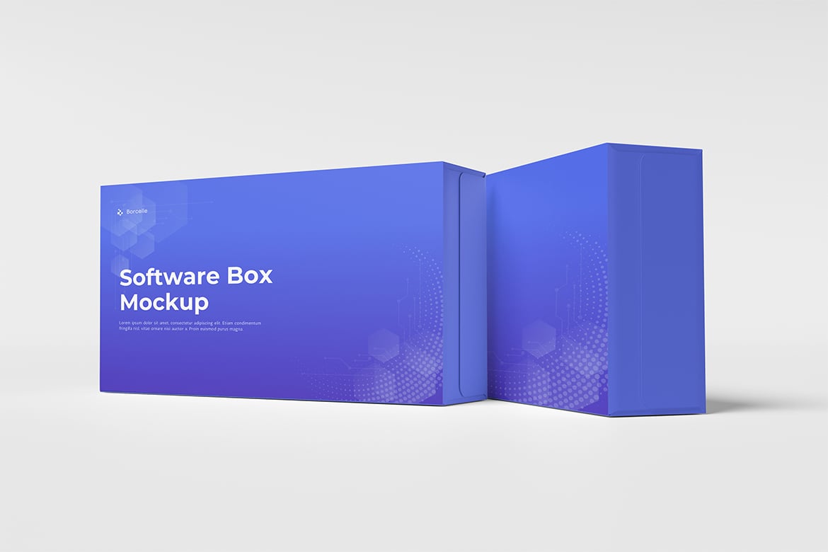 软件光盘盒包装样机 Software Box Mockup插图2 软件光盘盒包装样机 Software Box Mockup