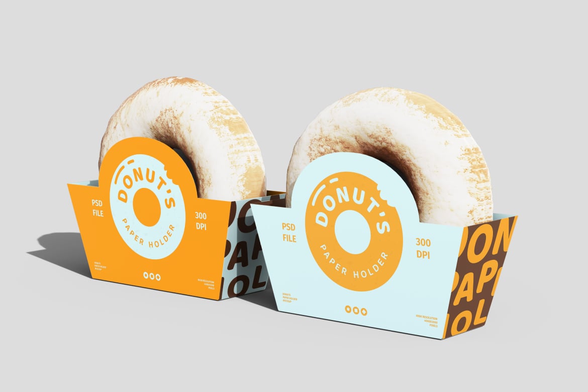 甜甜圈食品包装样机 Donut Packaging Mockup插图2 甜甜圈食品包装样机 Donut Packaging Mockup