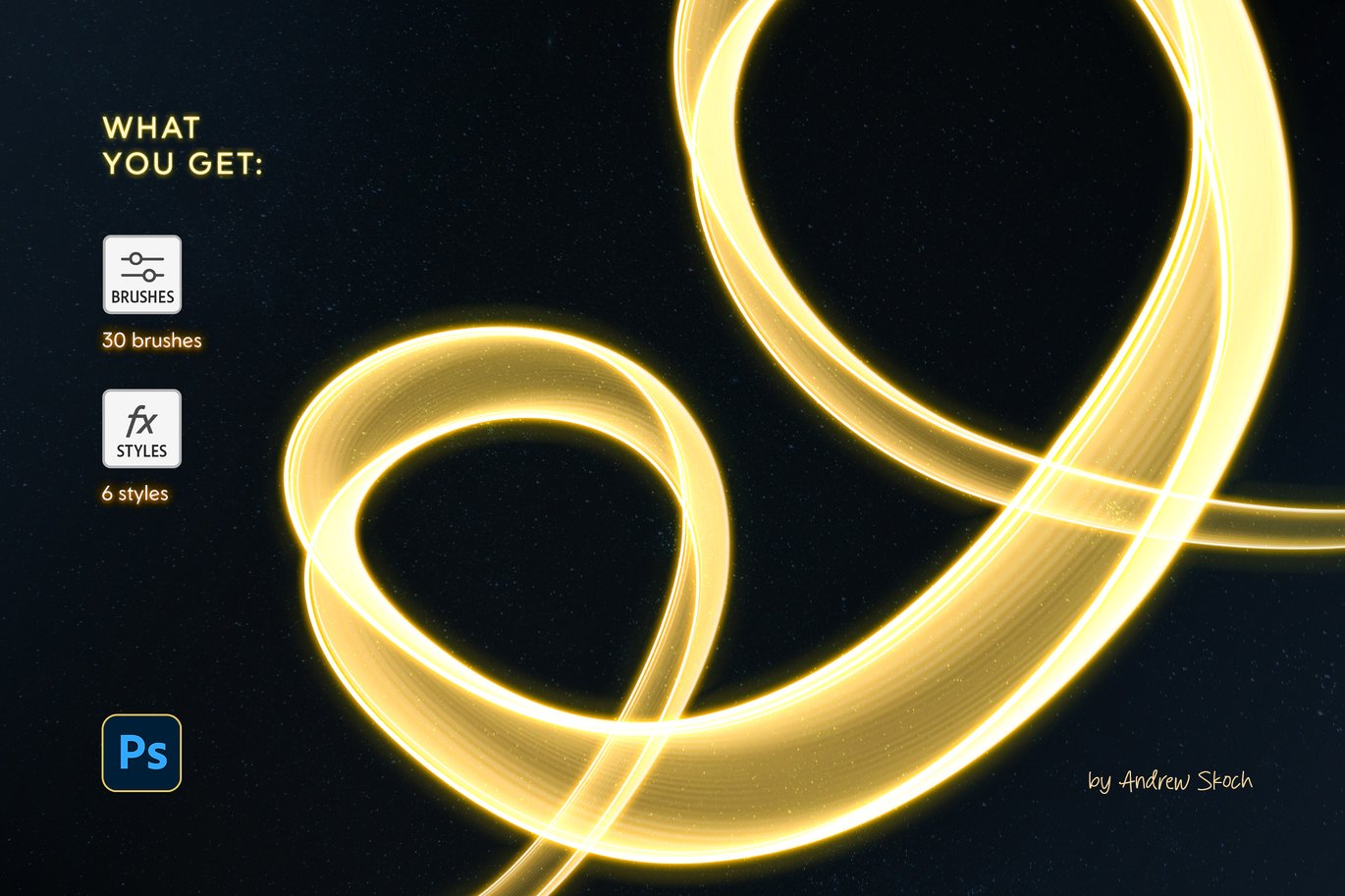 30款光影绘画特效Photoshop笔刷素材库 Light Painting Photoshop Brushes插图8 30款光影绘画特效Photoshop笔刷素材库 Light Painting Photoshop Brushes