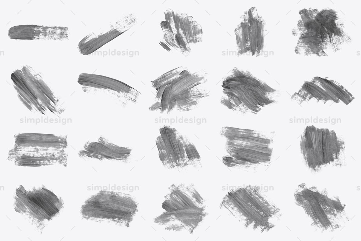 22款绘画笔触质感Photoshop印章笔刷库 Stamp Paint Stroke Photoshop Brushes插图1 22款绘画笔触质感Photoshop印章笔刷库 Stamp Paint Stroke Photoshop Brushes