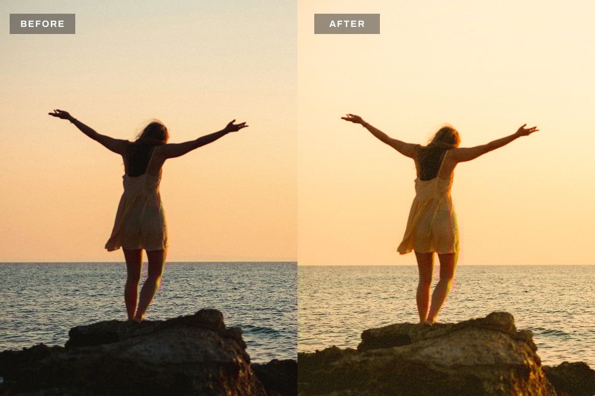 夕阳落日照片效果后期调色Lightroom预设 Sunset Lightroom Presets Desktop and Mobile插图3 夕阳落日照片效果后期调色Lightroom预设 Sunset Lightroom Presets Desktop and Mobile