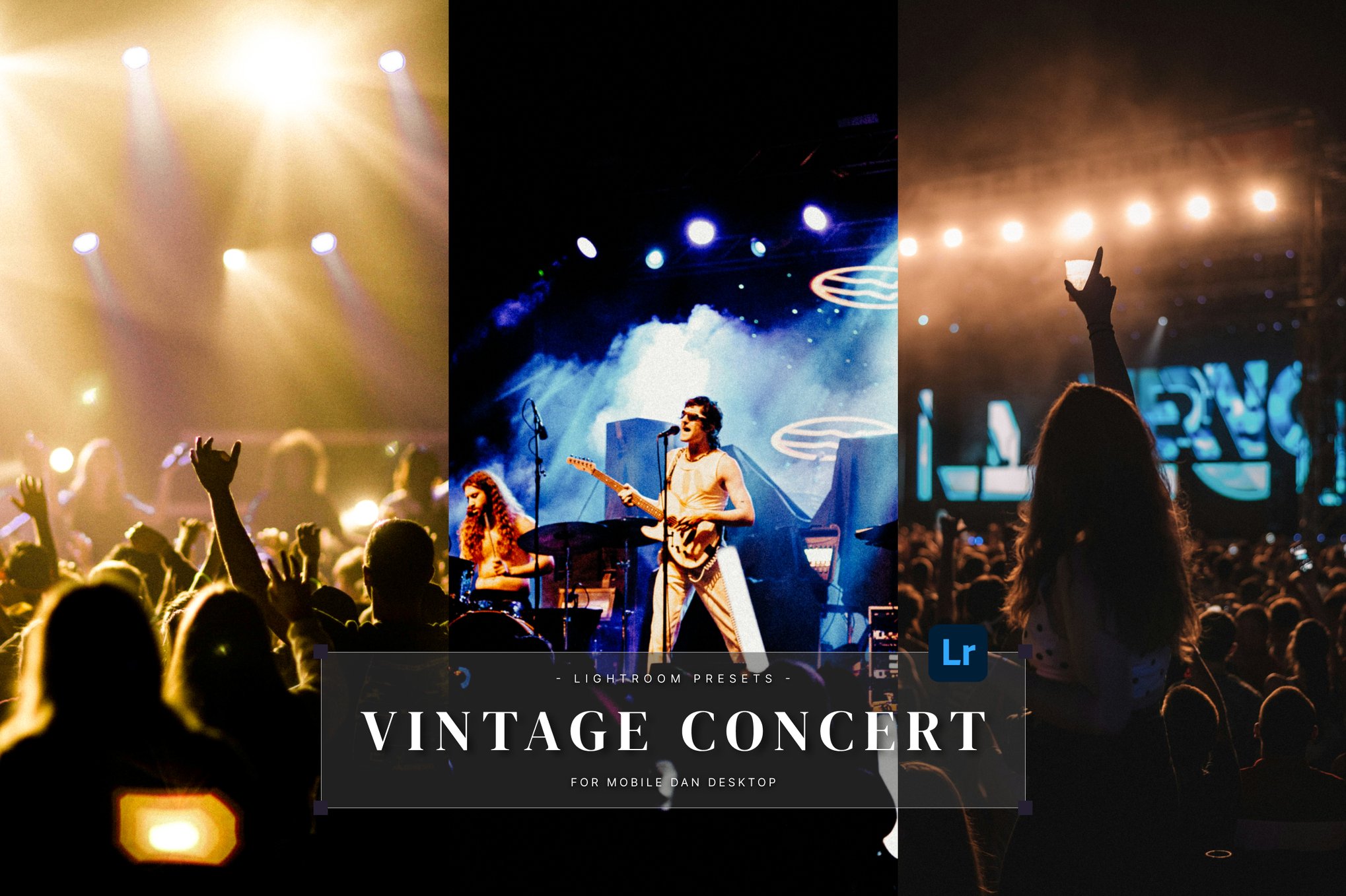 复古演唱会照片效果后期调色Lightroom预设 Vintage Concert Lightroom Presets Desktop and Mobile插图 复古演唱会照片效果后期调色Lightroom预设 Vintage Concert Lightroom Presets Desktop and Mobile