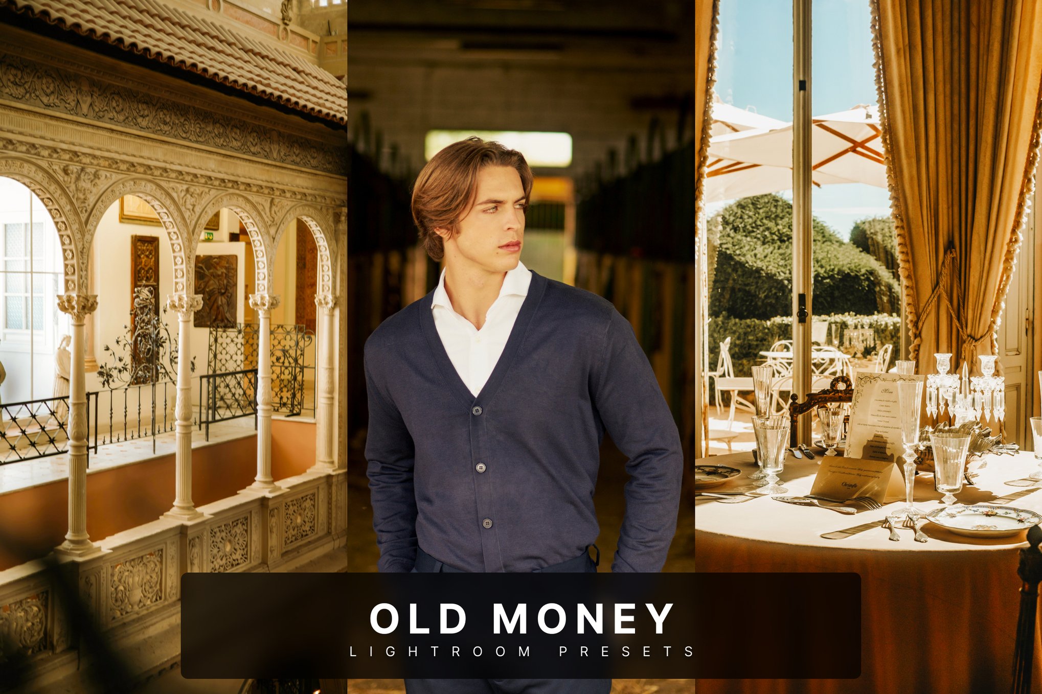 老钱风色调风格照片后期处理Lightroom预设 Old Money Lightroom Presets Desktop and Mobile插图 老钱风色调风格照片后期处理Lightroom预设 Old Money Lightroom Presets Desktop and Mobile