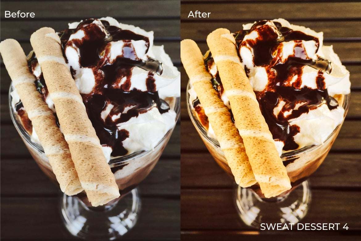 甜美甜点美食摄影后期调色Lightroom预设 Sweet Dessert Lightroom Presets Desktop and Mobile插图1 甜美甜点美食摄影后期调色Lightroom预设 Sweet Dessert Lightroom Presets Desktop and Mobile