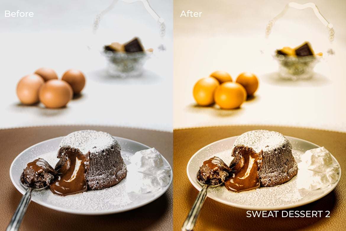 甜美甜点美食摄影后期调色Lightroom预设 Sweet Dessert Lightroom Presets Desktop and Mobile插图2 甜美甜点美食摄影后期调色Lightroom预设 Sweet Dessert Lightroom Presets Desktop and Mobile