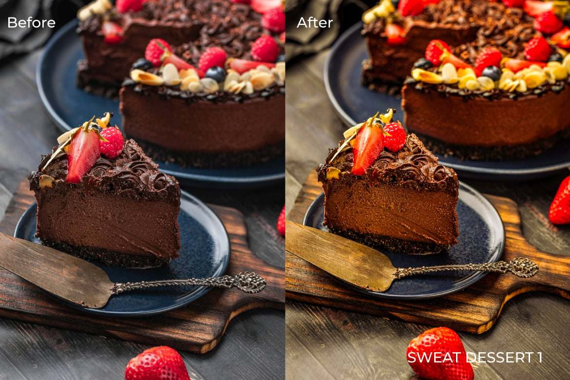 甜美甜点美食摄影后期调色Lightroom预设 Sweet Dessert Lightroom Presets Desktop and Mobile插图4 甜美甜点美食摄影后期调色Lightroom预设 Sweet Dessert Lightroom Presets Desktop and Mobile