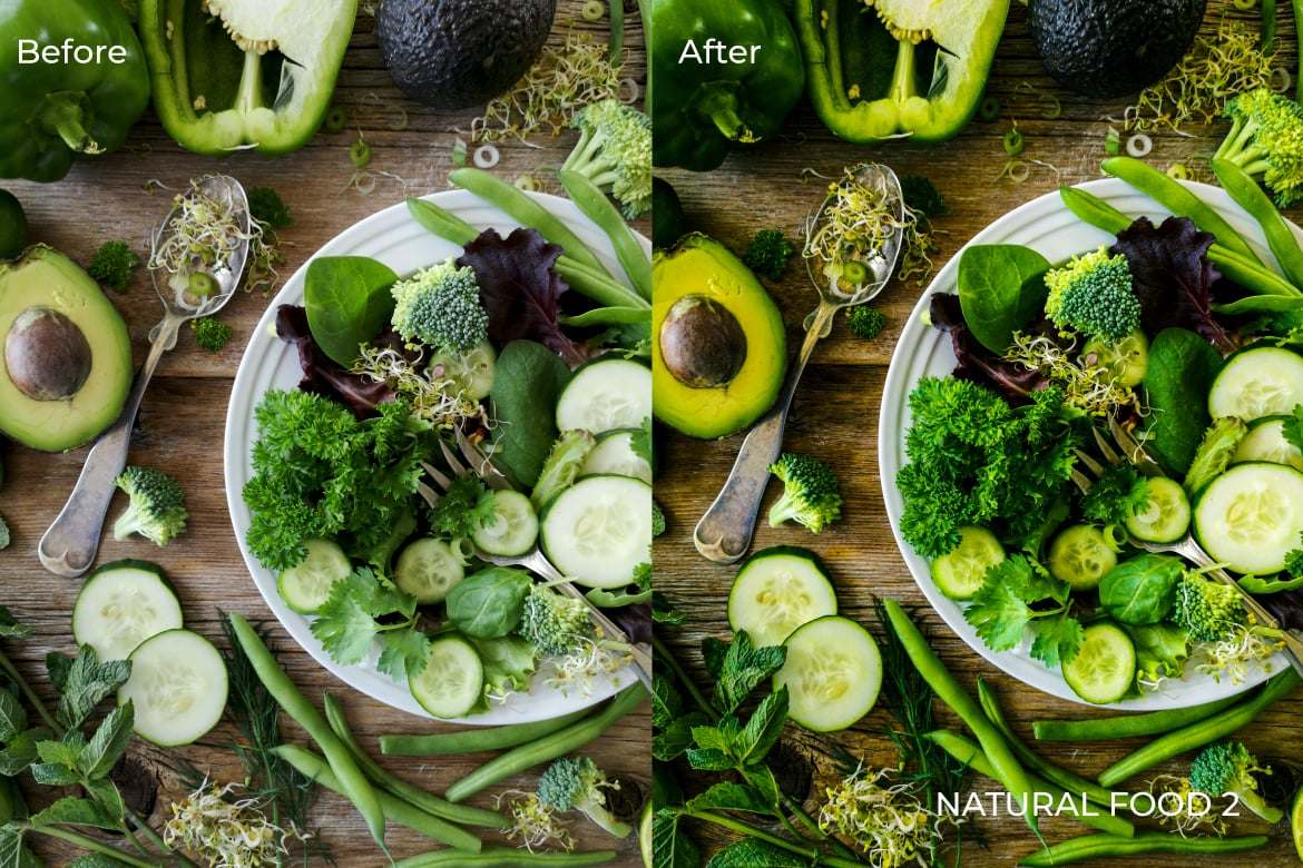 自然食物摄影后期调色Lightroom预设 Natural Food Lightroom Presets Desktop and Mobile插图2 自然食物摄影后期调色Lightroom预设 Natural Food Lightroom Presets Desktop and Mobile