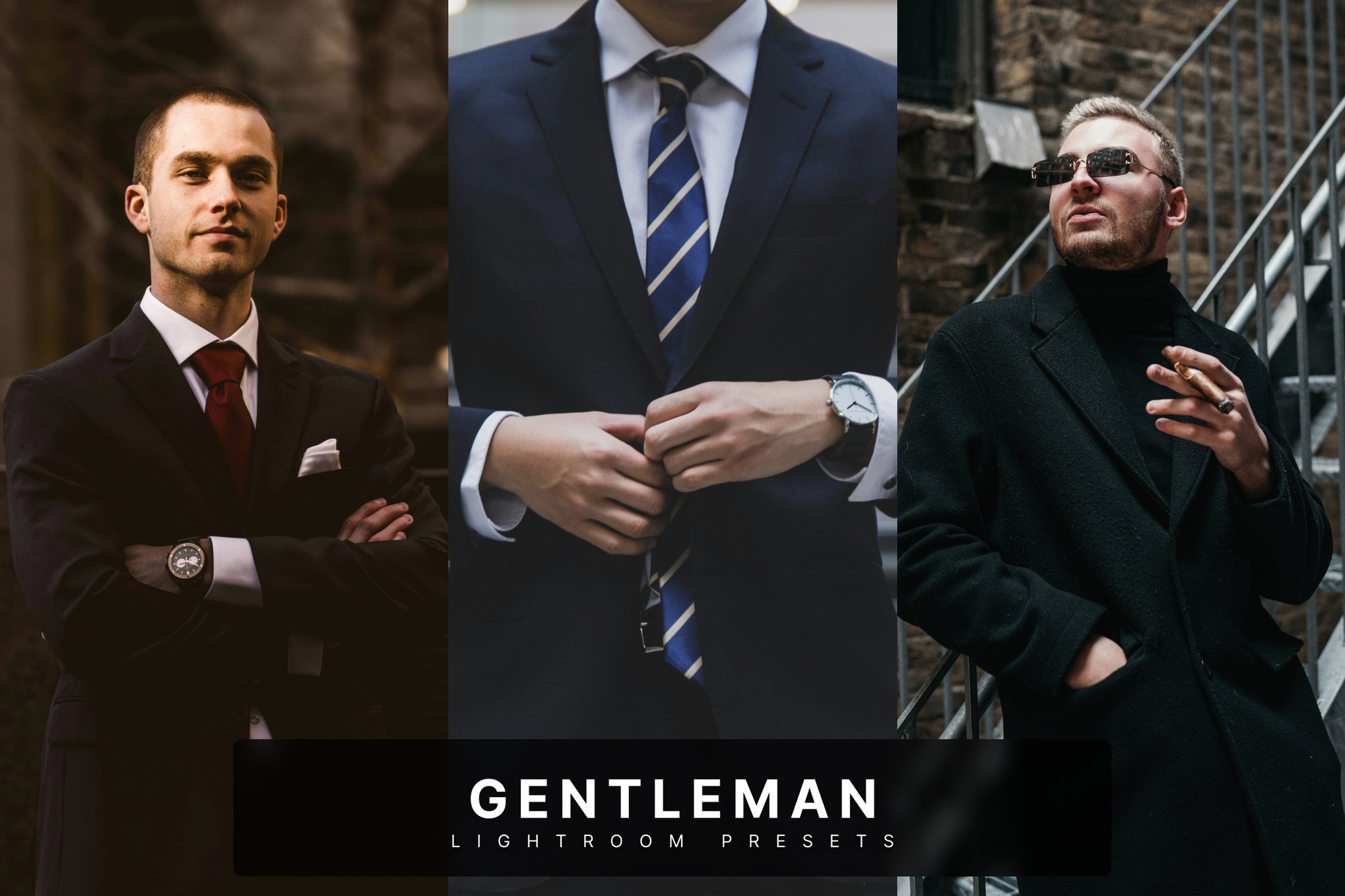 绅士风格人像摄影后期调色Lightroom预设 Gentleman Lightroom Presets Desktop and Mobile插图 绅士风格人像摄影后期调色Lightroom预设 Gentleman Lightroom Presets Desktop and Mobile