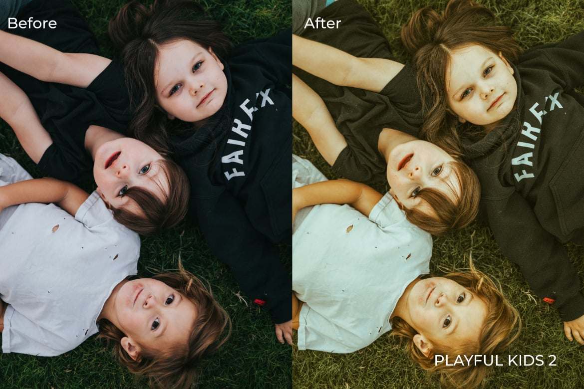 儿童摄影照片活泼风格后期调色Lightroom预设 Playful Kids Lightroom Presets Desktop and Mobile插图1 儿童摄影照片活泼风格后期调色Lightroom预设 Playful Kids Lightroom Presets Desktop and Mobile