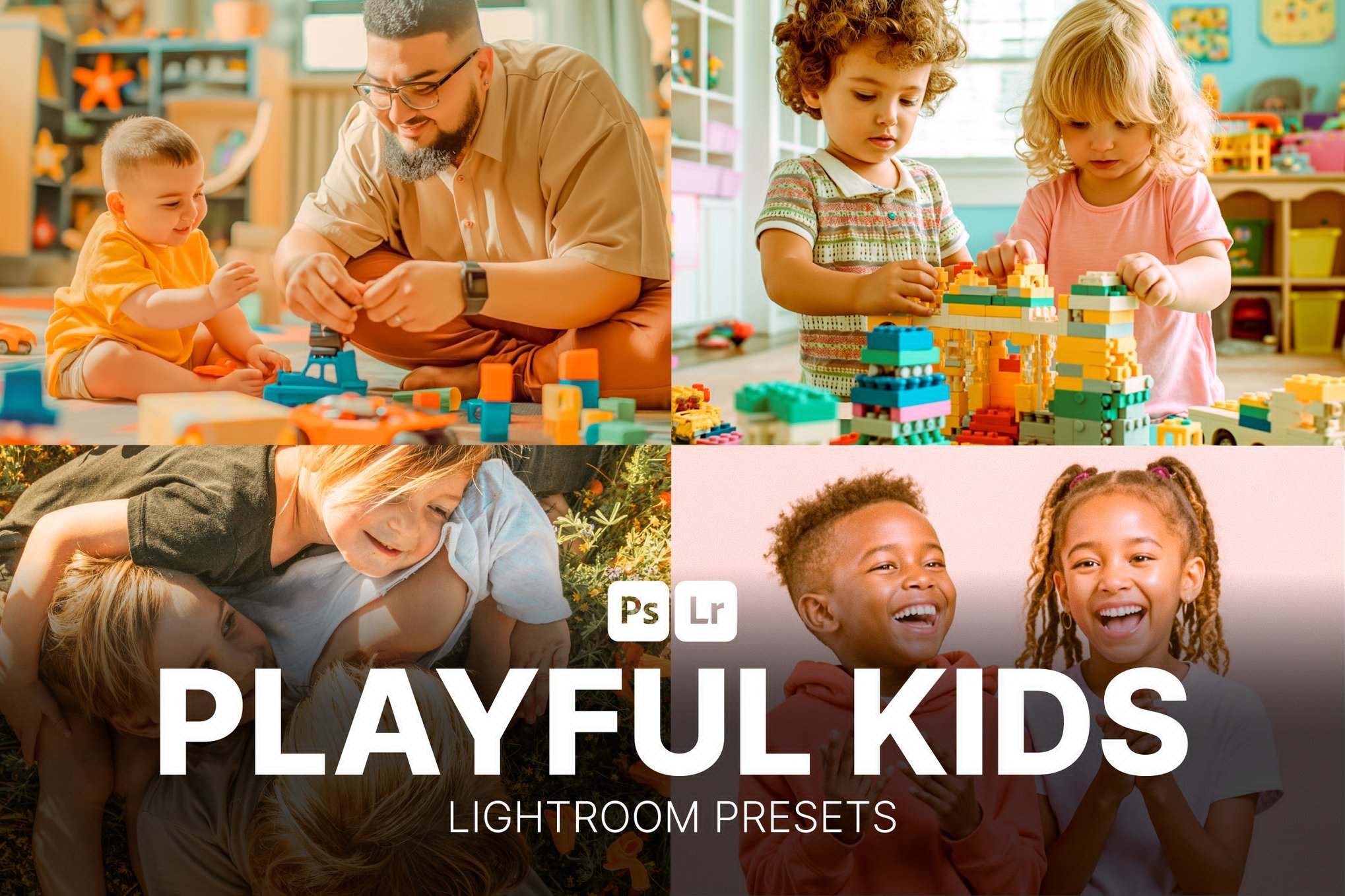 儿童摄影照片活泼风格后期调色Lightroom预设 Playful Kids Lightroom Presets Desktop and Mobile插图 儿童摄影照片活泼风格后期调色Lightroom预设 Playful Kids Lightroom Presets Desktop and Mobile