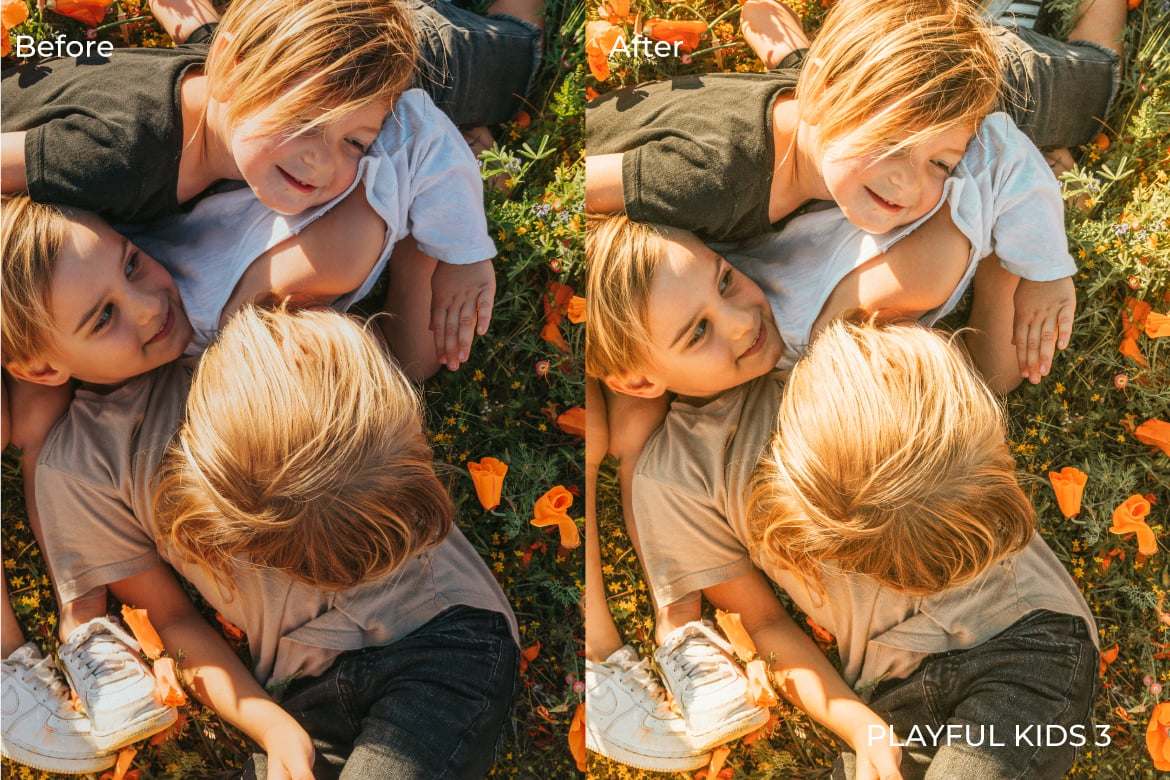 儿童摄影照片活泼风格后期调色Lightroom预设 Playful Kids Lightroom Presets Desktop and Mobile插图3 儿童摄影照片活泼风格后期调色Lightroom预设 Playful Kids Lightroom Presets Desktop and Mobile