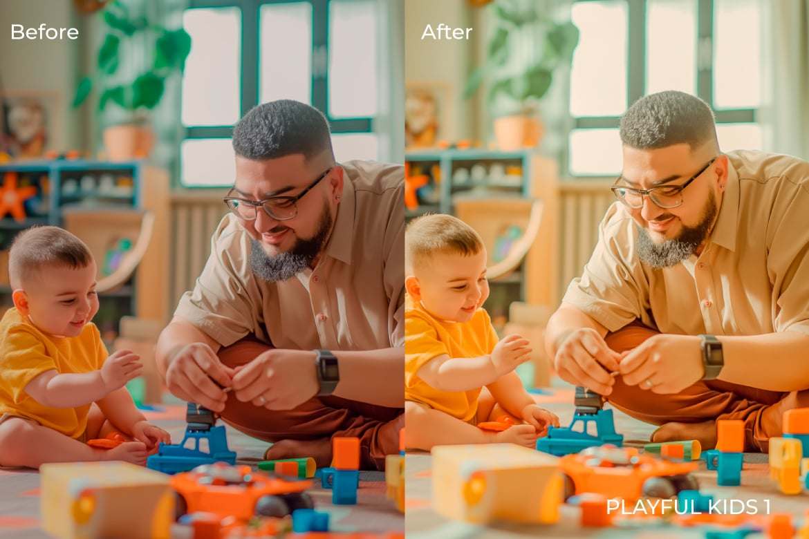 儿童摄影照片活泼风格后期调色Lightroom预设 Playful Kids Lightroom Presets Desktop and Mobile插图5 儿童摄影照片活泼风格后期调色Lightroom预设 Playful Kids Lightroom Presets Desktop and Mobile