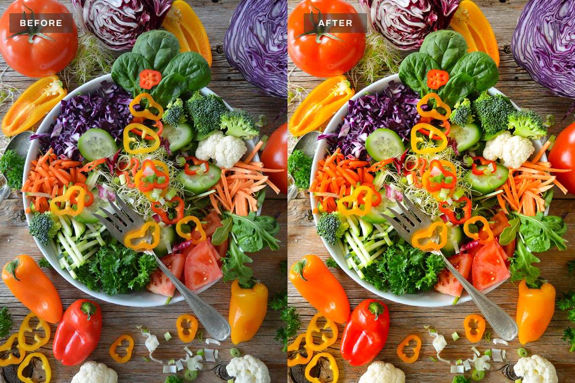 食品摄影后期调色Lightroom预设 Healthy Food Lightroom Presets Desktop and Mobile插图2 食品摄影后期调色Lightroom预设 Healthy Food Lightroom Presets Desktop and Mobile