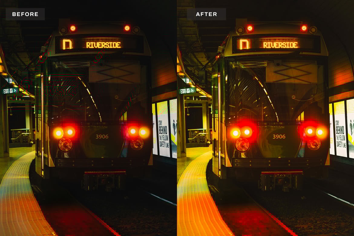 温暖夜景照片后期调色Lightroom预设 Warm Night Lightroom Presets Desktop and Mobile插图2 温暖夜景照片后期调色Lightroom预设 Warm Night Lightroom Presets Desktop and Mobile