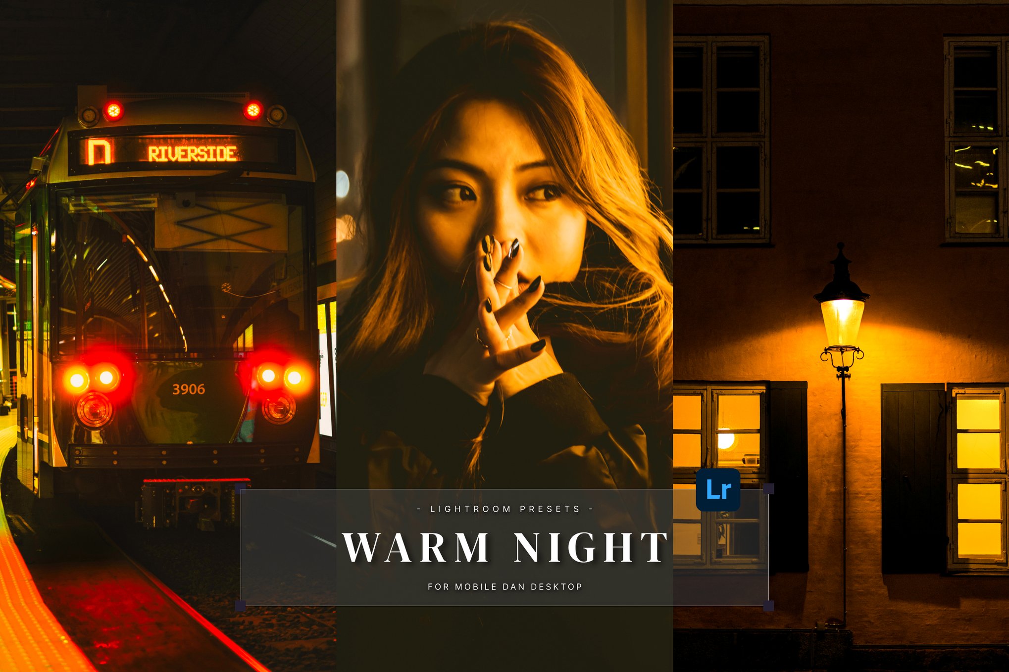 温暖夜景照片后期调色Lightroom预设 Warm Night Lightroom Presets Desktop and Mobile插图 温暖夜景照片后期调色Lightroom预设 Warm Night Lightroom Presets Desktop and Mobile