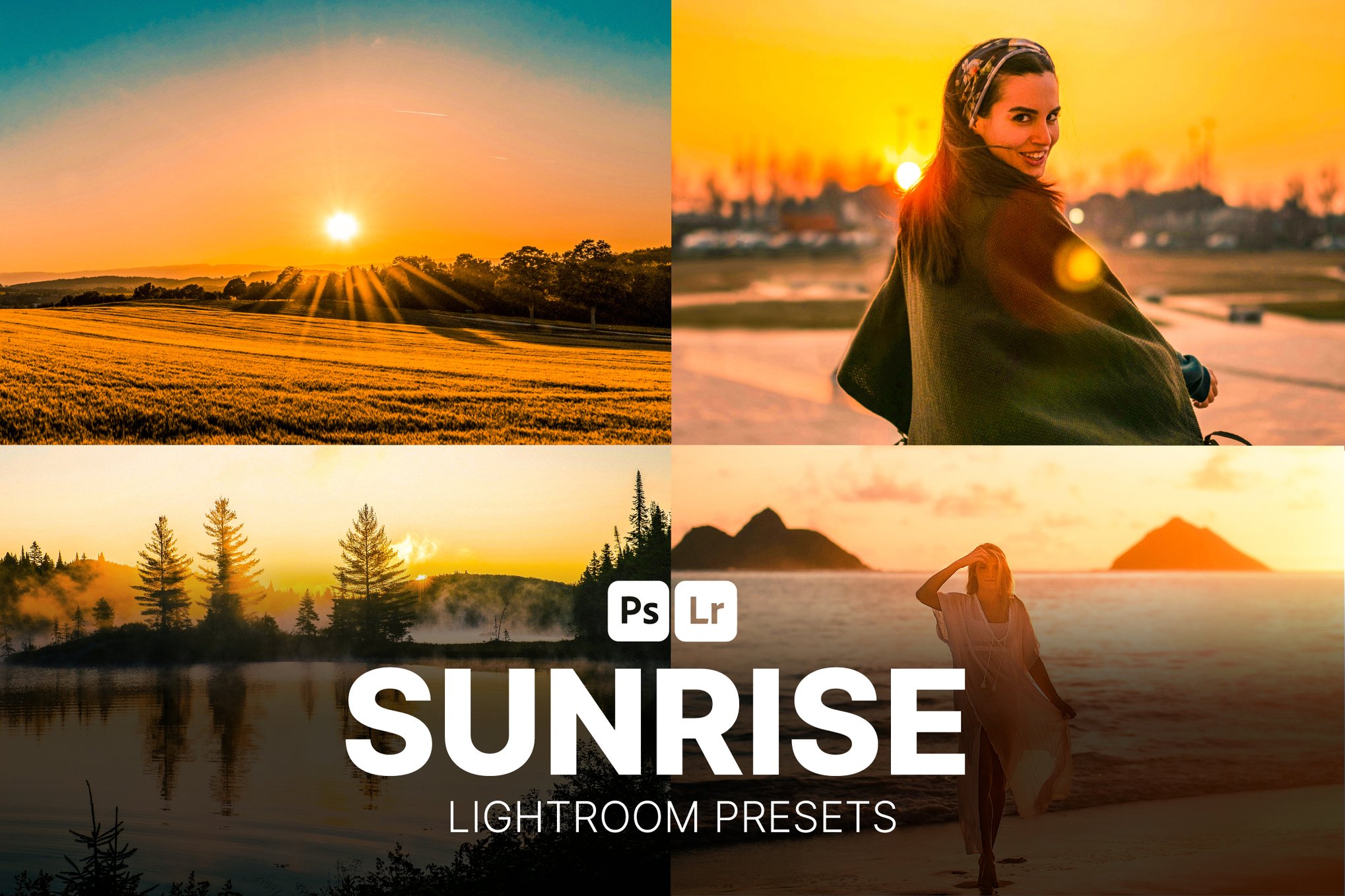 日出晨曦照片效果后期调色Lightroom预设 Sunrise Lightroom Presets Desktop and Mobile插图 日出晨曦照片效果后期调色Lightroom预设 Sunrise Lightroom Presets Desktop and Mobile