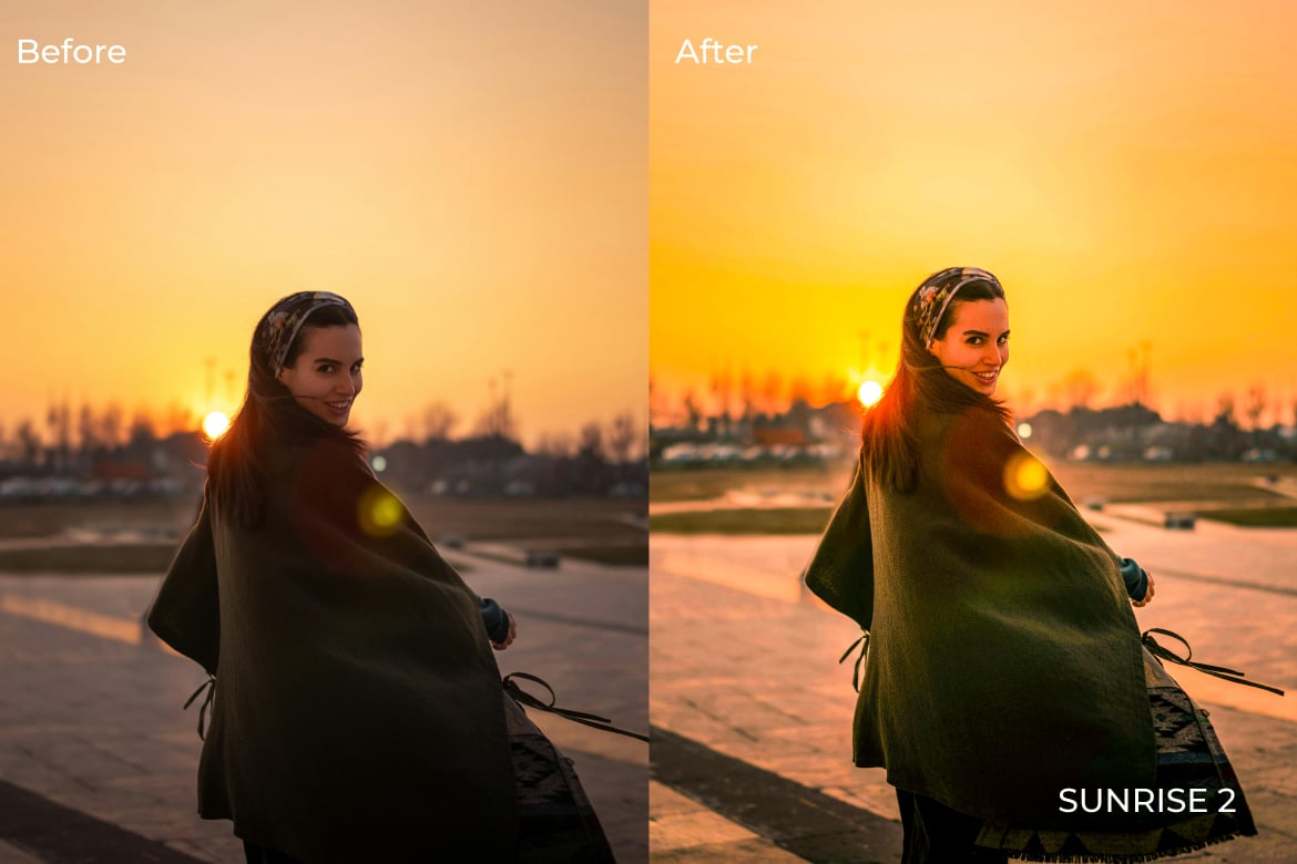 日出晨曦照片效果后期调色Lightroom预设 Sunrise Lightroom Presets Desktop and Mobile插图4 日出晨曦照片效果后期调色Lightroom预设 Sunrise Lightroom Presets Desktop and Mobile