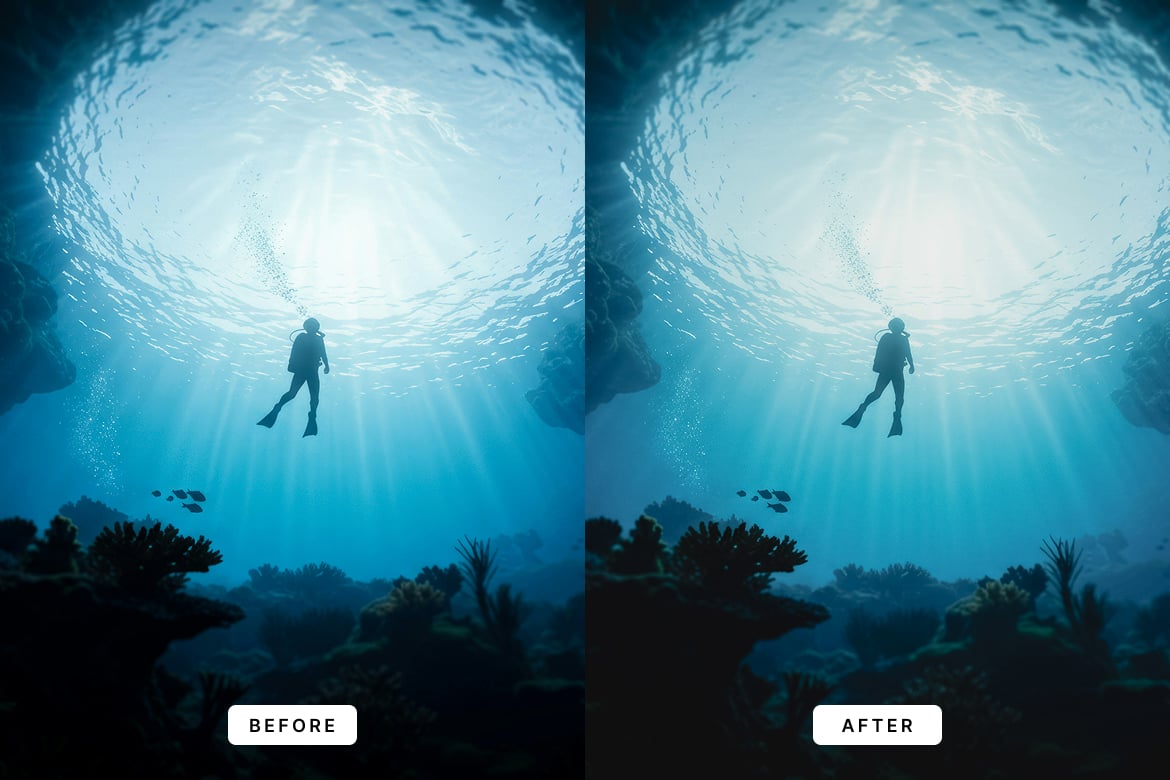 海洋风格照片后期调色Lightroom预设 Ocean Lightroom Presets Desktop and Mobile插图2 海洋风格照片后期调色Lightroom预设 Ocean Lightroom Presets Desktop and Mobile