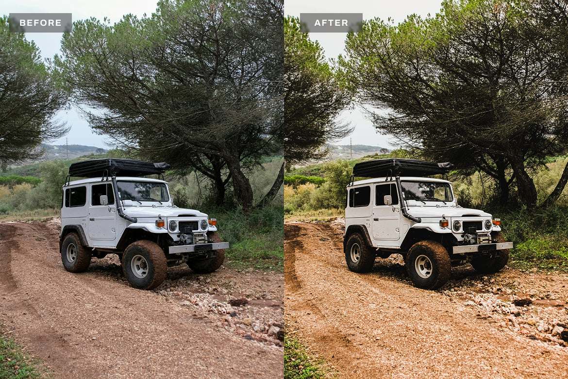 越野冒险风格摄影后期调色Lightroom预设 Off Road Lightroom Presets Desktop and Mobile插图1 越野冒险风格摄影后期调色Lightroom预设 Off Road Lightroom Presets Desktop and Mobile
