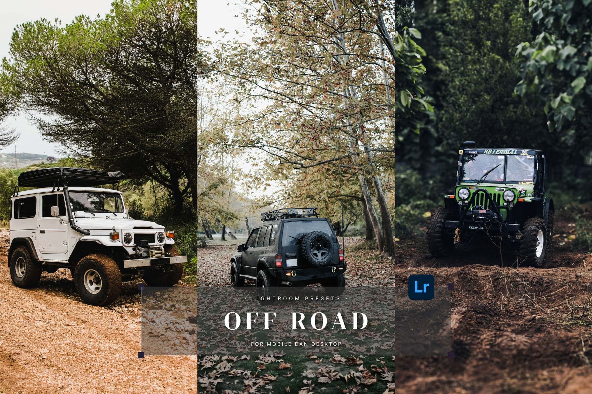 越野冒险风格摄影后期调色Lightroom预设 Off Road Lightroom Presets Desktop and Mobile插图 越野冒险风格摄影后期调色Lightroom预设 Off Road Lightroom Presets Desktop and Mobile