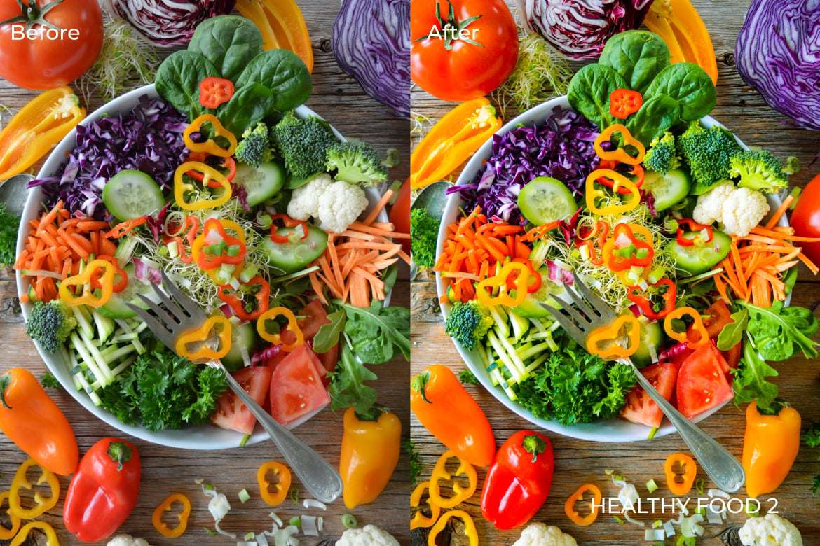 健康食品摄影后期调色Lightroom预设 Healthy Food Lightroom Presets Desktop and Mobile插图1 健康食品摄影后期调色Lightroom预设 Healthy Food Lightroom Presets Desktop and Mobile