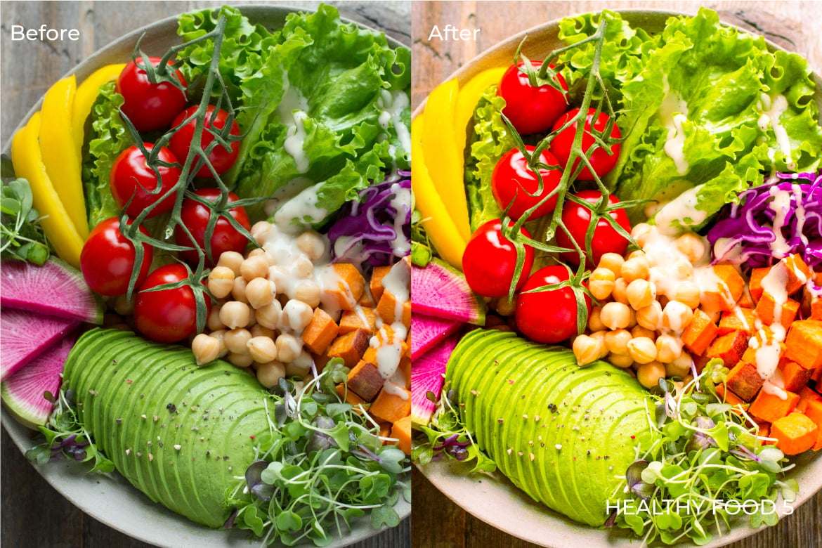 健康食品摄影后期调色Lightroom预设 Healthy Food Lightroom Presets Desktop and Mobile插图2 健康食品摄影后期调色Lightroom预设 Healthy Food Lightroom Presets Desktop and Mobile
