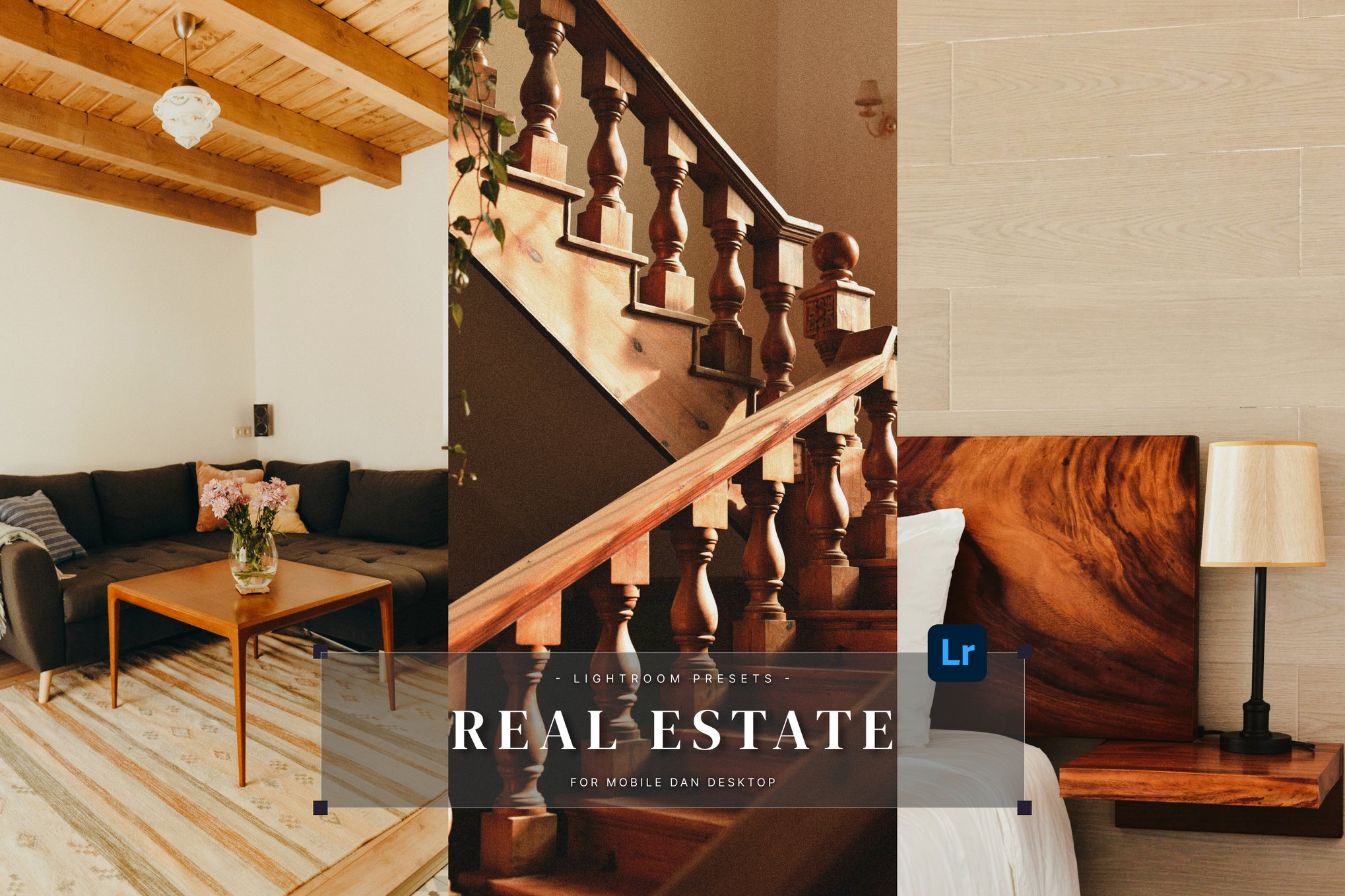 房地产建筑摄影后期调色Lightroom预设 Real Estate Lightroom Presets Desktop and Mobile