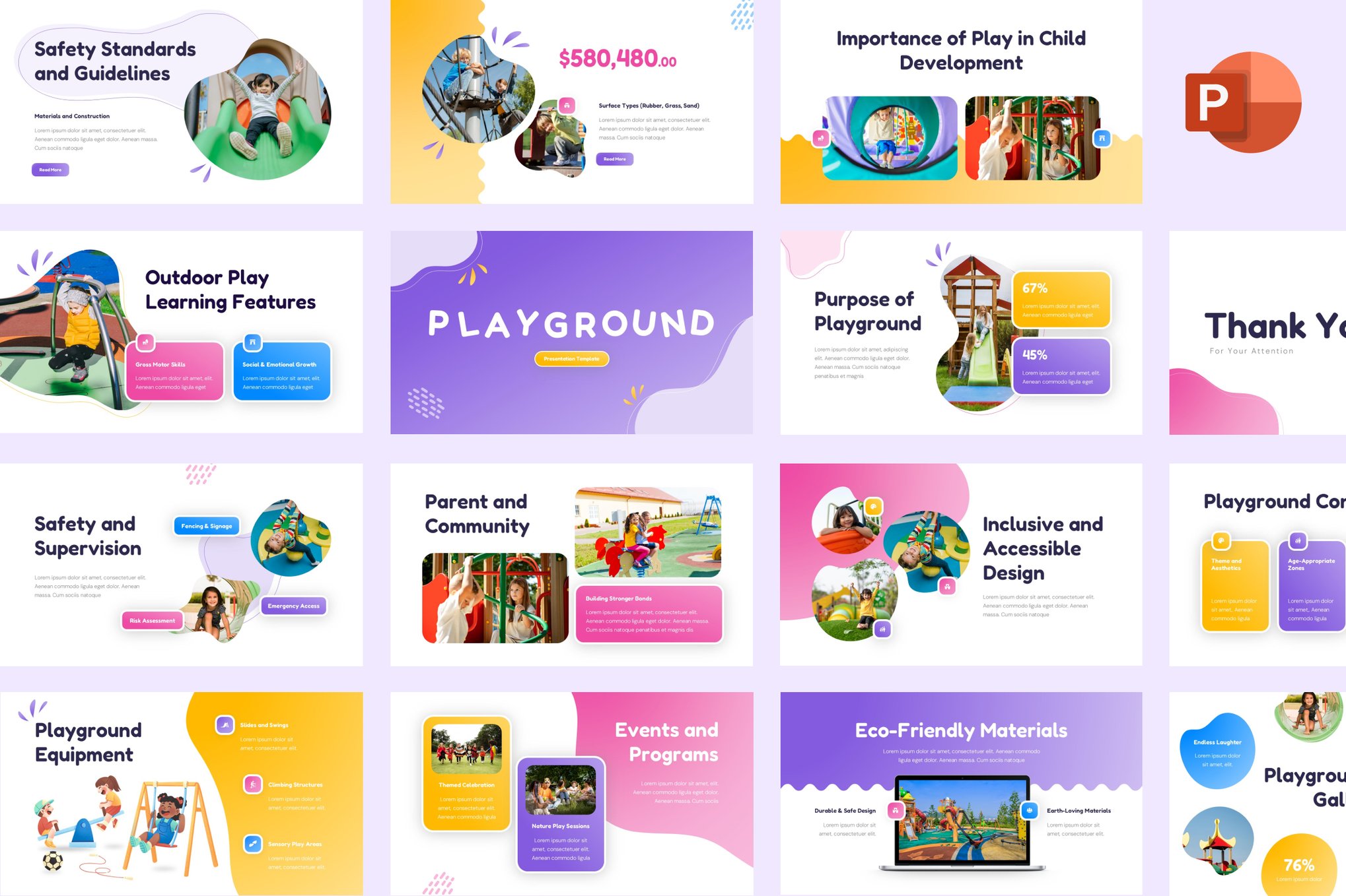 儿童乐园趣味游戏动态PPT幻灯片模板 Kids Playground PowerPoint插图 儿童乐园趣味游戏动态PPT幻灯片模板 Kids Playground PowerPoint