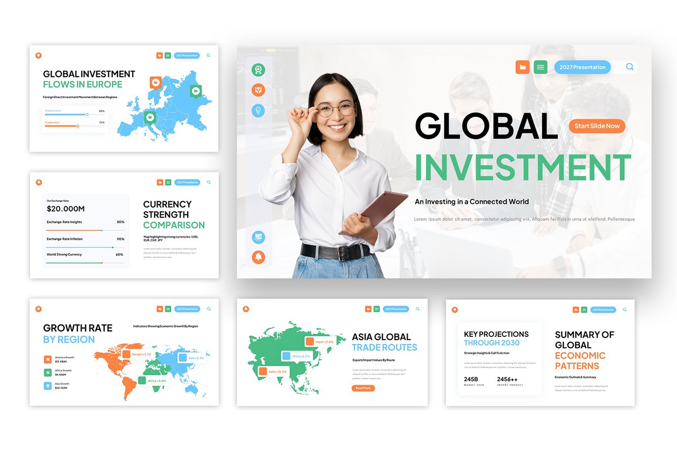 企业全球金融投资计划公司介绍PPT模板 Global Investment PowerPoint插图3 企业全球金融投资计划公司介绍PPT模板 Global Investment PowerPoint