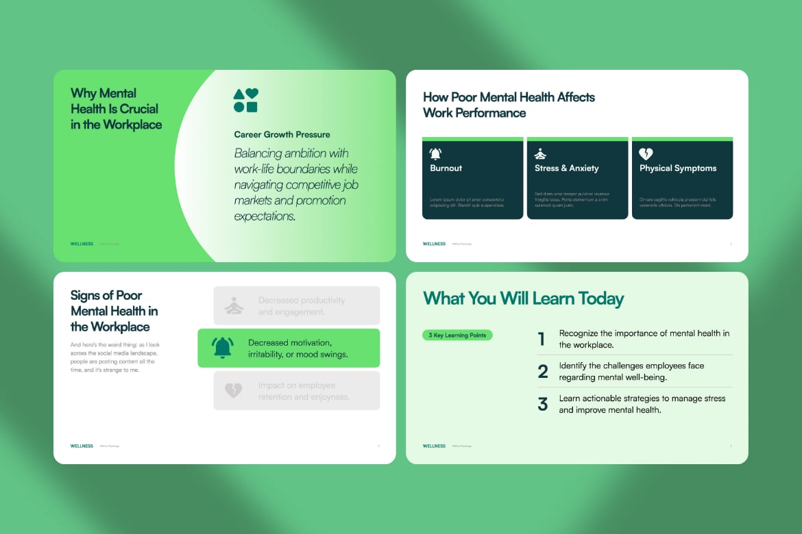 健康心理学动态网络研讨会PPT模版 Wellness Animated Webinar Psychology Powerpoint插图4 健康心理学动态网络研讨会PPT模版 Wellness Animated Webinar Psychology Powerpoint