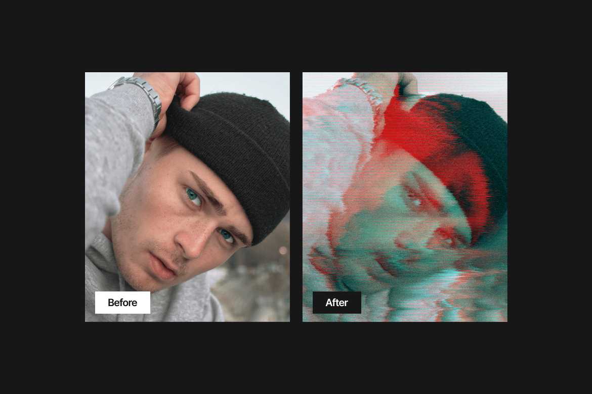 错误故障照片特效PS图层样式 Error Glitch Photo Effect插图3 错误故障照片特效PS图层样式 Error Glitch Photo Effect