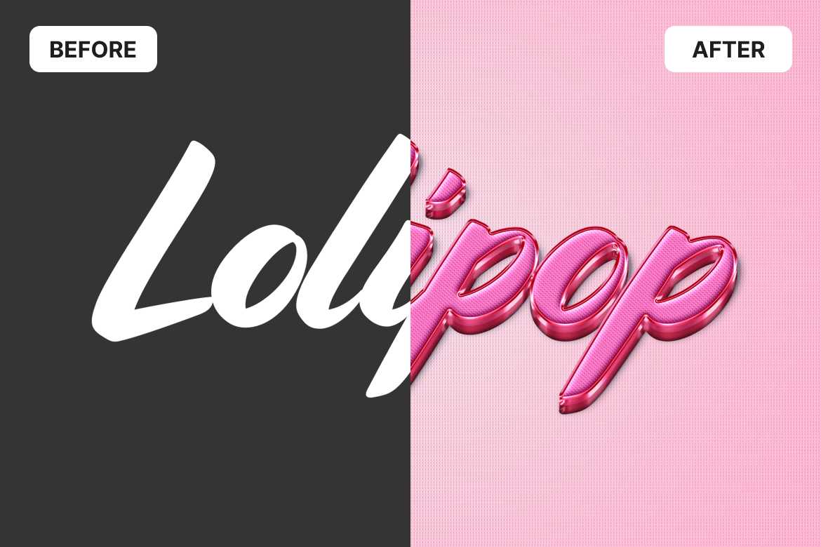 粉色趣味PS文字效果(含图层样式) Pink Playful Text Effect插图1 粉色趣味PS文字效果(含图层样式) Pink Playful Text Effect