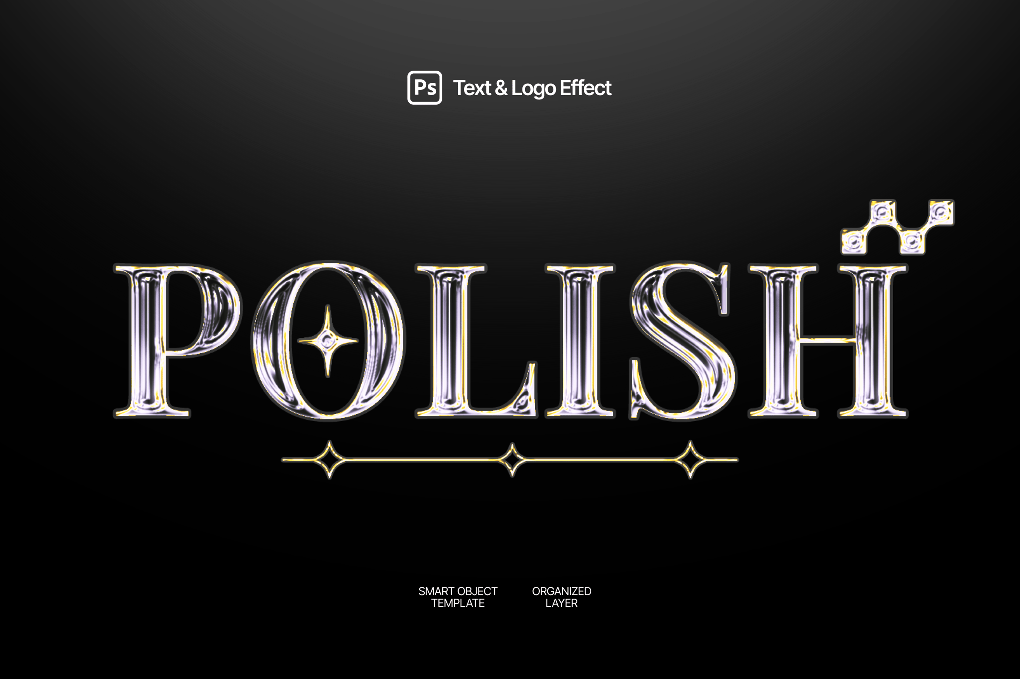 抛光银PS文字效果(含图层样式) Polished Silver Text Effect插图 抛光银PS文字效果(含图层样式) Polished Silver Text Effect