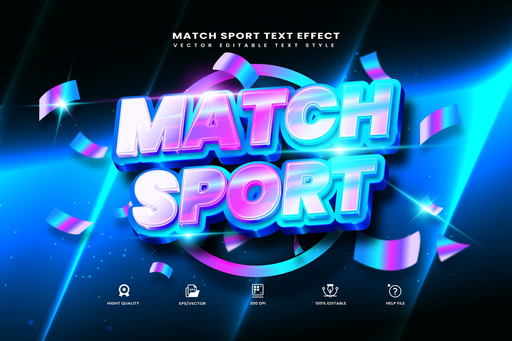 竞赛运动AI文字效果矢量素材 Match Sport Text Effect插图 竞赛运动AI文字效果矢量素材 Match Sport Text Effect