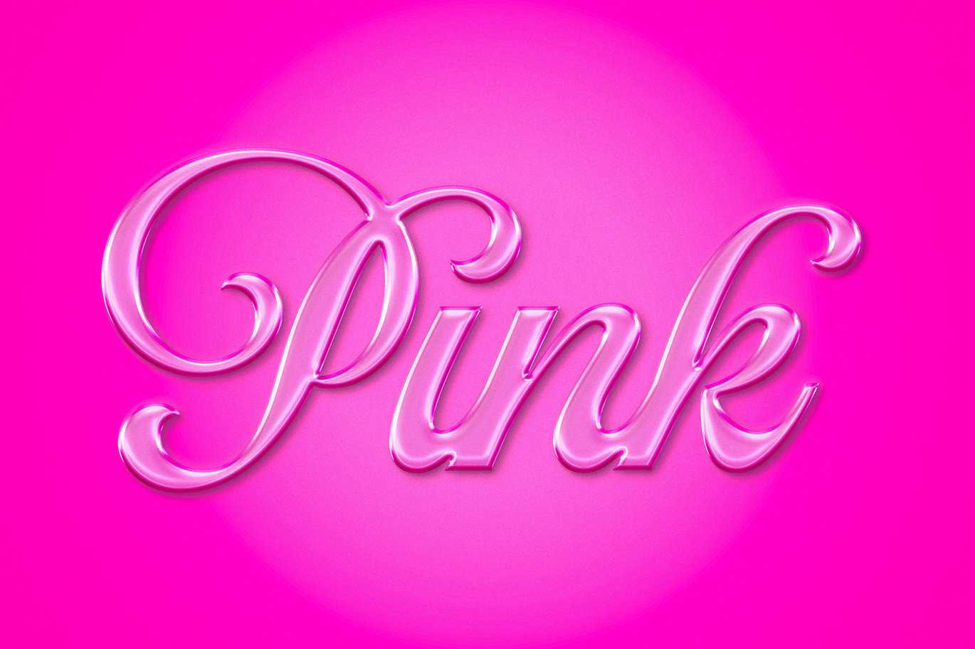 粉色塑料PS文字效果(含图层样式) Pink Plastic Text Effect插图1 粉色塑料PS文字效果(含图层样式) Pink Plastic Text Effect