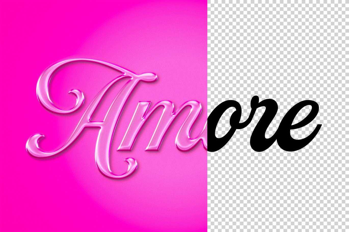 粉色塑料PS文字效果(含图层样式) Pink Plastic Text Effect插图2 粉色塑料PS文字效果(含图层样式) Pink Plastic Text Effect