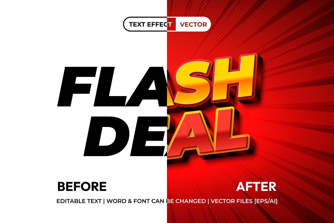 限时闪购PS文字效果(含图层样式) Flash Deal Text Effect插图1 限时闪购PS文字效果(含图层样式) Flash Deal Text Effect
