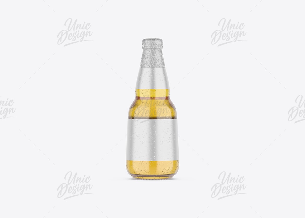精酿啤酒瓶贴设计样机 Craft Beer Bottle Mockup