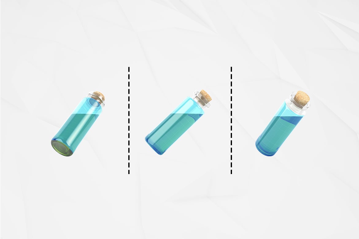 饮品玻璃瓶多场景生成样机 Multi-Scene Glass Bottle Mockup