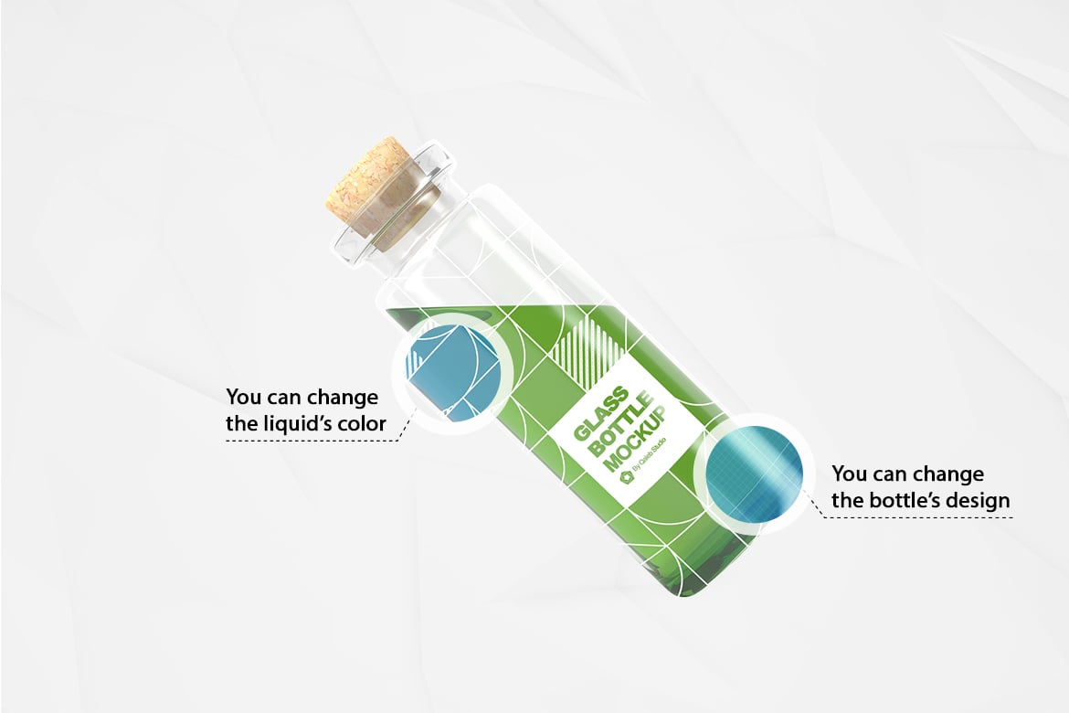 %title插图%num 饮品玻璃瓶多场景生成样机 Multi-Scene Glass Bottle Mockup