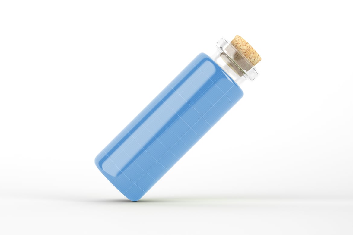 饮料玻璃瓶创意设计样机 Drink Glass Bottle Mockup