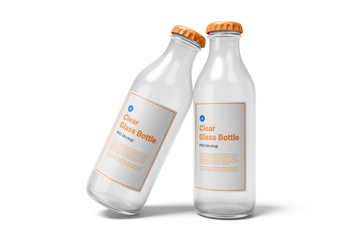 透明玻璃瓶第二版场景样机 Clear Glass Bottle Vol.2 Scene Mockup